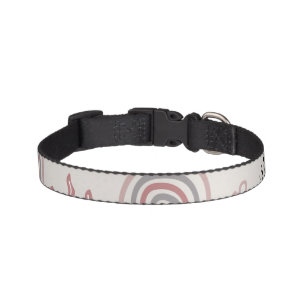pattern with cute elephants and giraffes giant  pet collar