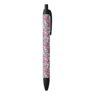 pattern with cute kawaii doodle cats pen