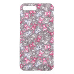pattern with cute kawaii doodle cats iPhone 8 plus/7 plus case