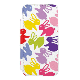 pattern with Easter rabbits iPhone SE/5/5s Wallet Case