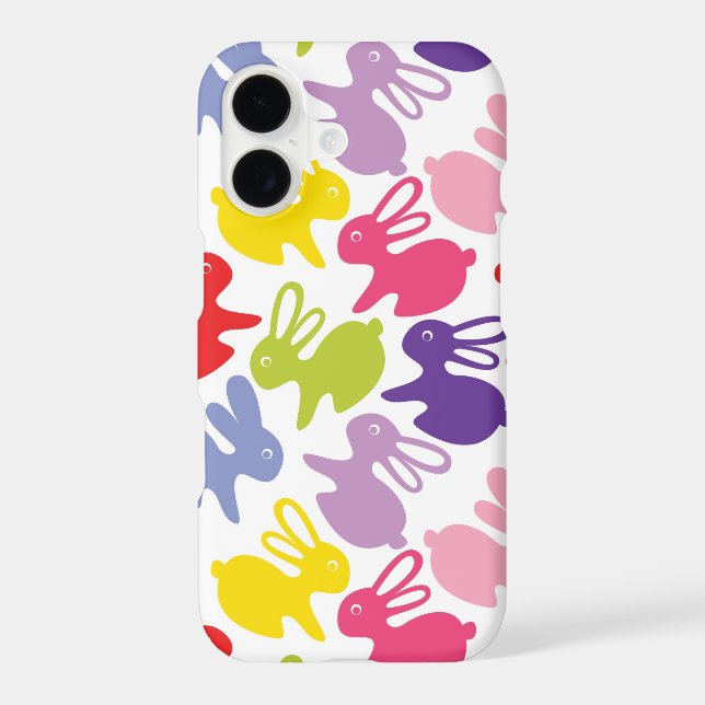 pattern with Easter rabbits Iphone Case (Back)