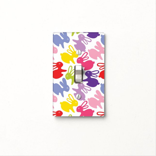 pattern with Easter rabbits Light Switch Cover (In Situ)