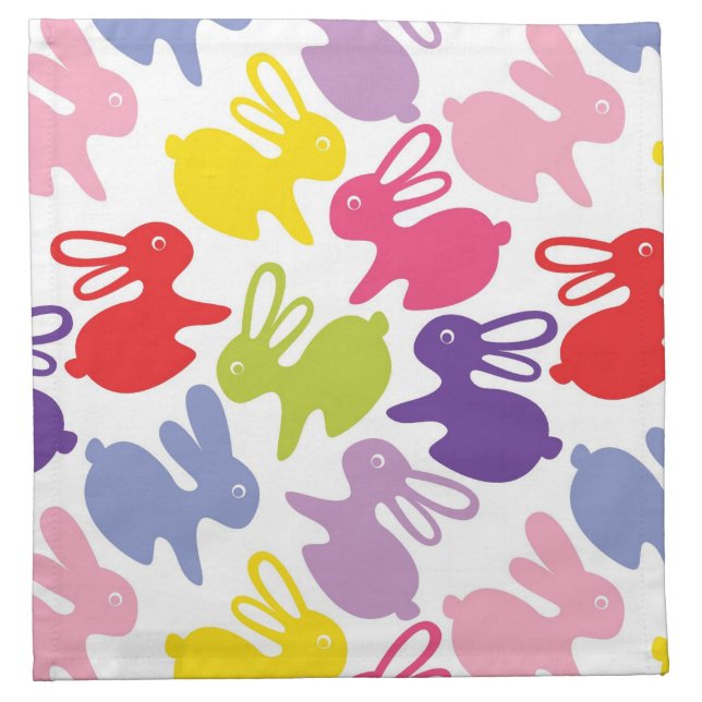 pattern with Easter rabbits Napkin (Front)