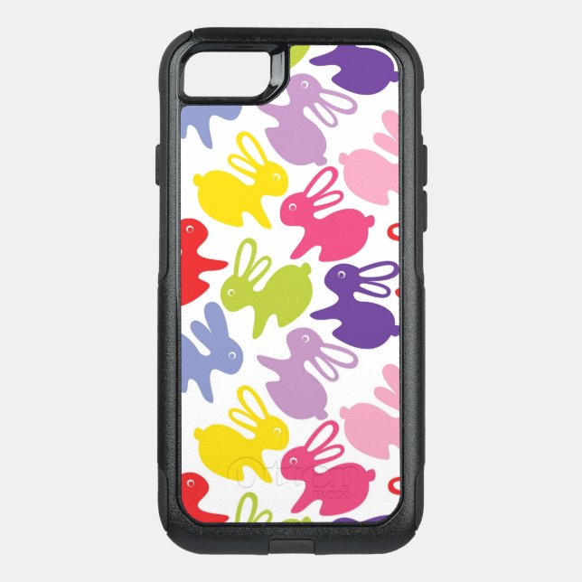 pattern with Easter rabbits Otterbox iPhone Case (Back)