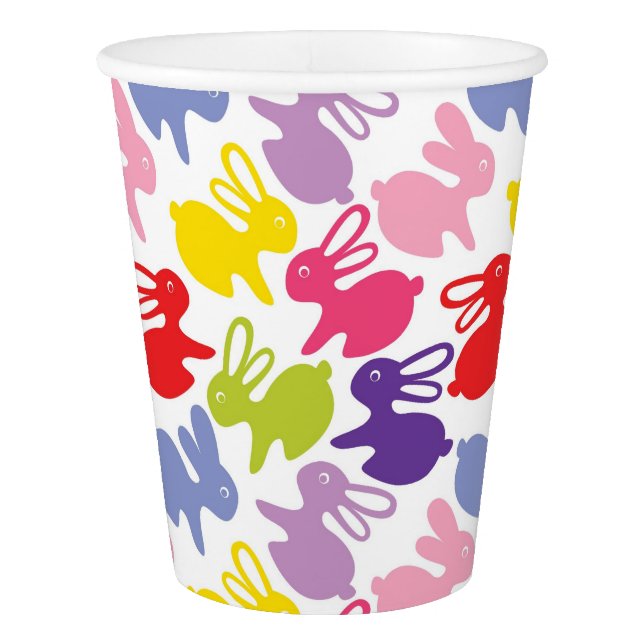 pattern with Easter rabbits Paper Cup (Front)
