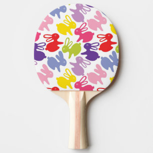 pattern with Easter rabbits Ping-Pong Paddle