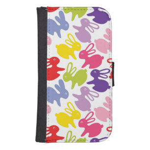 pattern with Easter rabbits Galaxy S4 Wallet Case