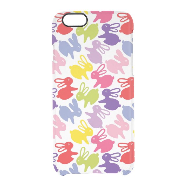 pattern with Easter rabbits Uncommon iPhone Case (Back)