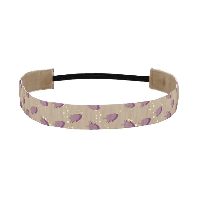 pattern with fish 2 athletic headband (Front)