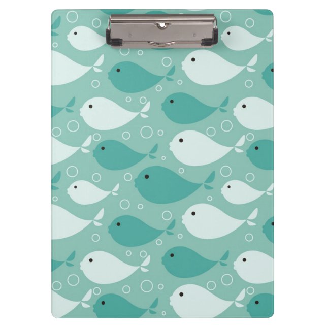 pattern with fish 2 clipboard (Front)