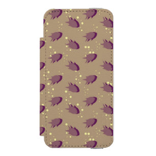pattern with fish 2 wallet case for iPhone SE/5/5s