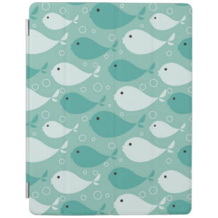 pattern with fish 2 iPad smart cover
