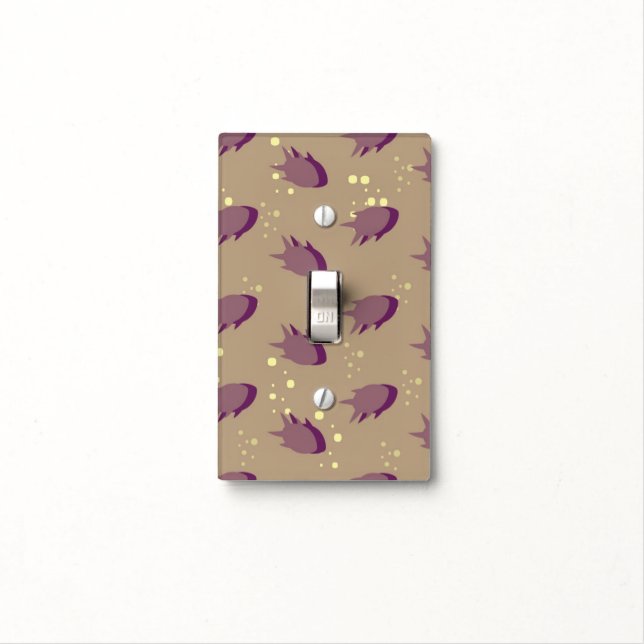 pattern with fish 2 light switch cover (In Situ)