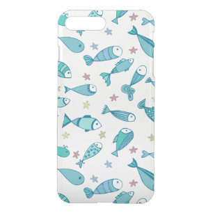 Pattern With Fish And Starfish iPhone 8 Plus/7 Plus Case