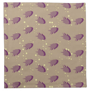 pattern with fish cloth napkin