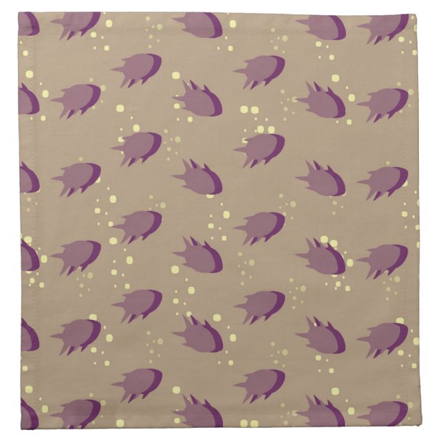 pattern with fish cloth napkin (Front)