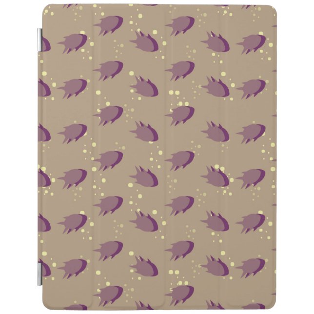 pattern with fish iPad smart cover (Front)