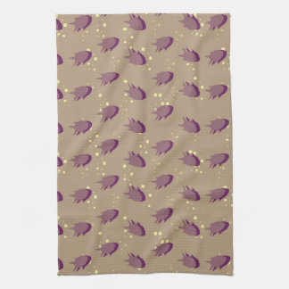 pattern with fish kitchen towel