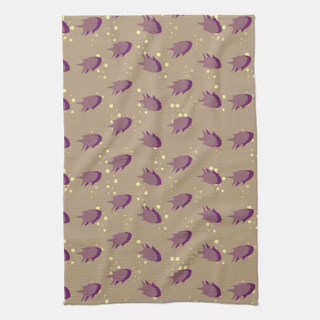 pattern with fish kitchen towel (Vertical)