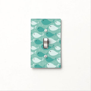 pattern with fish light switch cover