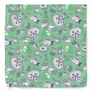 Pattern with Food Bandana