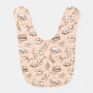 Pattern With Food Bib