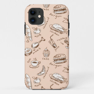 Pattern With Food iPhone 11 Case