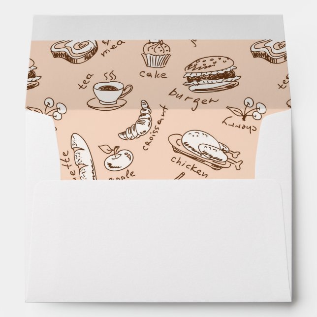 Pattern With Food Envelope (Back (Bottom))