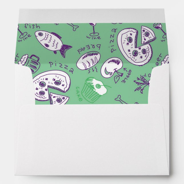 Pattern with Food Envelope (Back (Bottom))