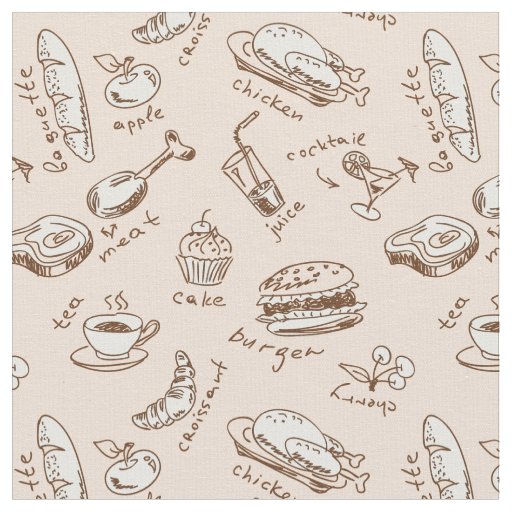 Pattern With Food Fabric