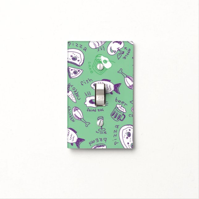 Pattern with Food Light Switch Cover (In Situ)