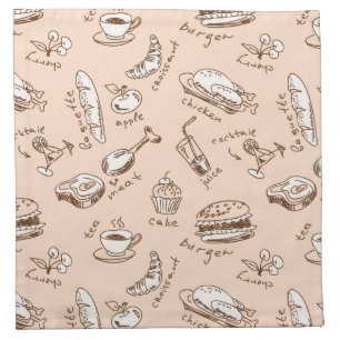 Pattern With Food Napkin