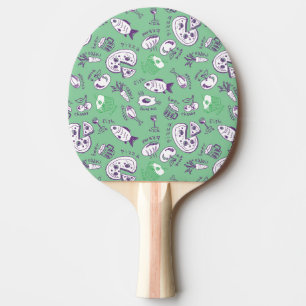 Pattern with Food Ping Pong Paddle