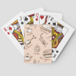 Pattern With Food Poker Cards
