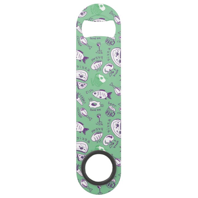 Pattern with Food Speed Bottle Opener (Front)