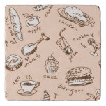Pattern With Food Trivet