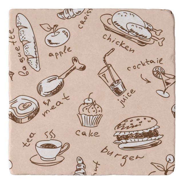 Pattern With Food Trivet (Front)