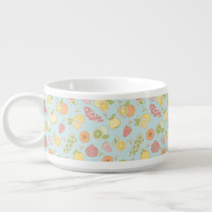 Pattern With Fruits And Berries Bowl