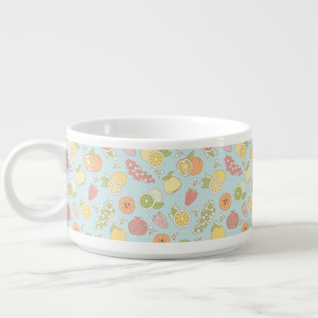 Pattern With Fruits And Berries Bowl (Right)