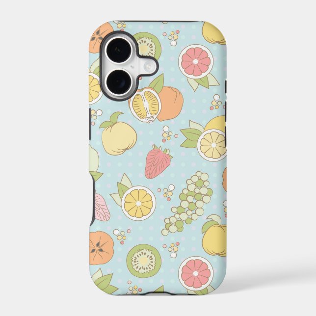 Pattern With Fruits And Berries Iphone Case (Back)