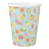 Pattern With Fruits And Berries Paper Cup (Right)