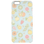 Pattern With Fruits And Berries Clear iPhone 6 Plus Case
