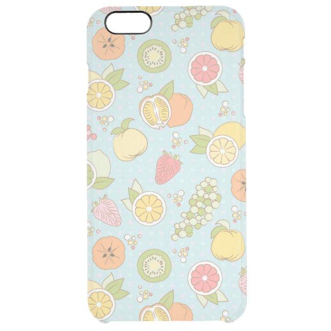 Pattern With Fruits And Berries Uncommon iPhone Case (Back)