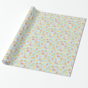 Pattern With Fruits And Berries Wrapping Paper