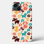 Pattern With Funny Cats And Dogs iPhone 13 Case