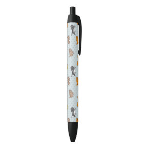 pattern with funny cats pen