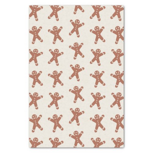 Pattern With Gingerbread Man Tissue Paper