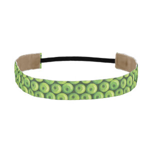 Pattern with Green Apples Athletic Headband
