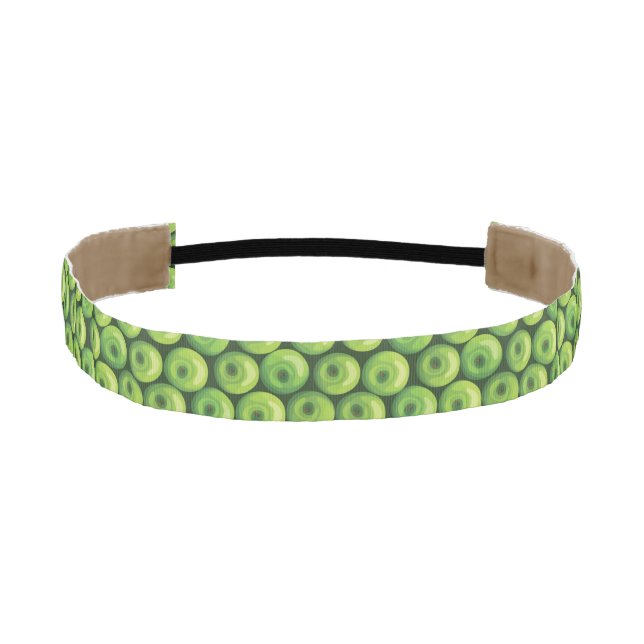 Pattern with Green Apples Athletic Headband (Front)