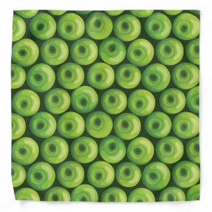 Pattern with Green Apples Bandana